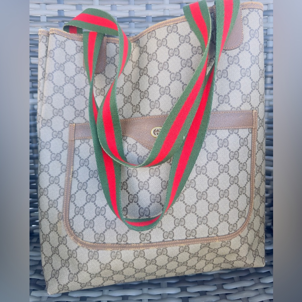 Gucci GG Supreme Sherry Line Tote Bag - Picture 15 of 15